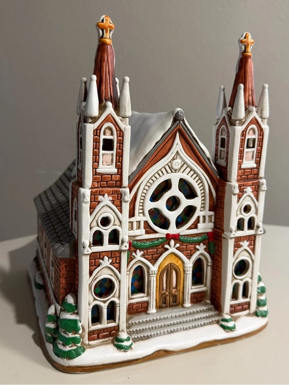 1993 Lefton St James Cathedral Lighted Colonial Village | 4066/5000 Limited Edit